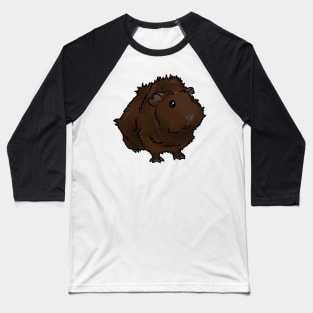 Brown Abyssinian Guinea Pig Baseball T-Shirt